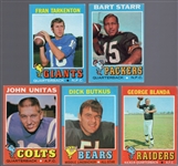 1971 Topps Fb- 5 Diff