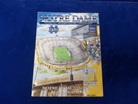 Sept. 6, 1997 Notre Dame NCAA Ftbl. Stadium Rededication Oversize Ticket and Program (at home vs. Georgia Tech)