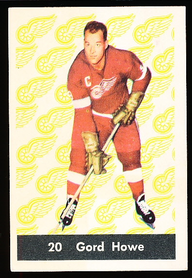 1961-62 Parkhurst Hockey- #20 “Gord” Howe, Red Wings