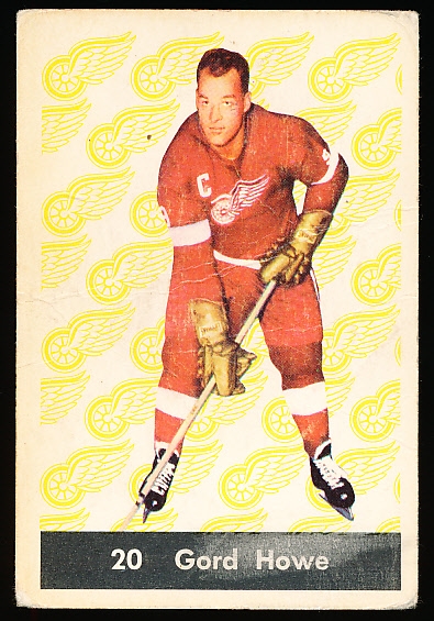 1961-62 Parkhurst Hockey - #20 “Gord” Howe, Red Wings