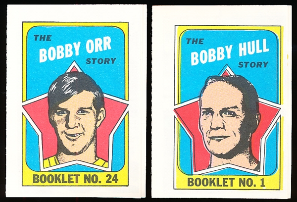 1971-72 Topps Hockey Booklets- 2 Diff