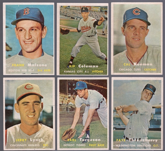 1957 Topps Bb- 6 Diff