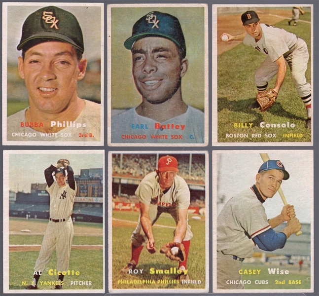 1957 Topps Bb- 6 Diff