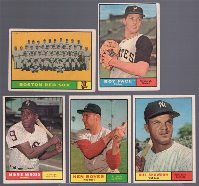 1961 Topps Baseball-5 Diff