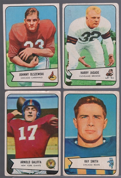 1954 Bowman Football- 15 Cards