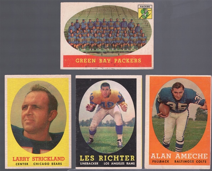 1959 Topps Fb- 12 Cards