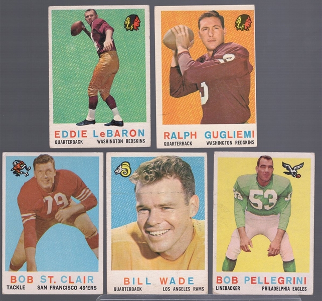 1959 Topps Fb- 30 Cards