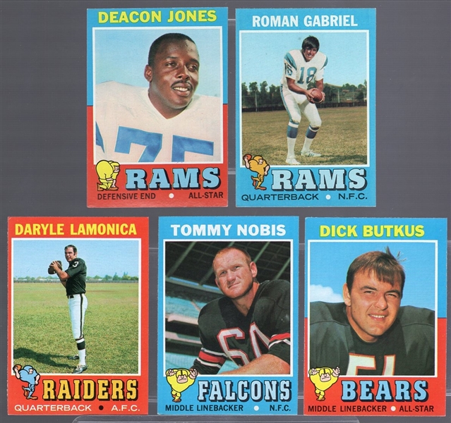 1971 Topps Football- 60 Asst