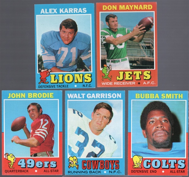 1971 Topps Football- 45 Asst