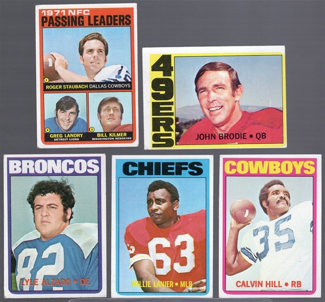 1972 Topps Football- 60 Asst