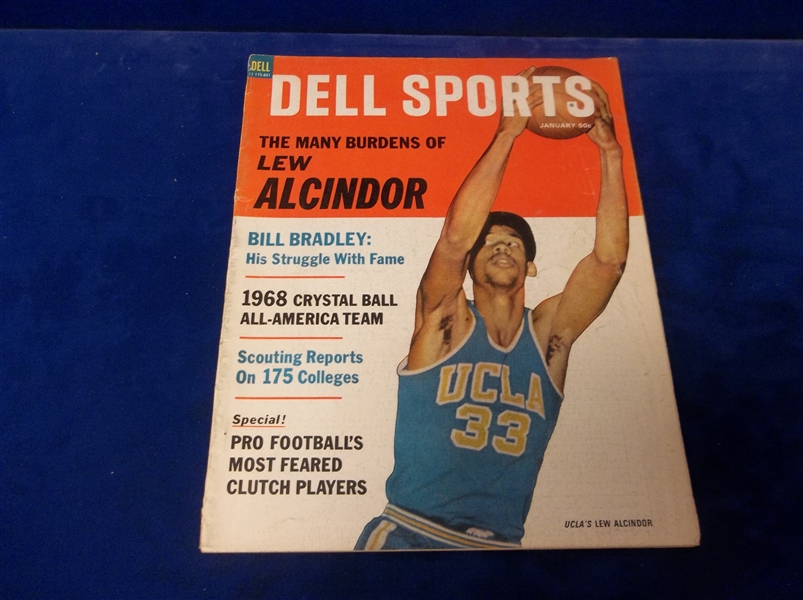 January 1968 Dell Sports Bskbl.- Lew Alcindor Cover