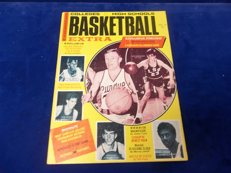 1969-70 Sports Quarterly College – High Schools Basketball Extra- Pete Maravich IA Cover