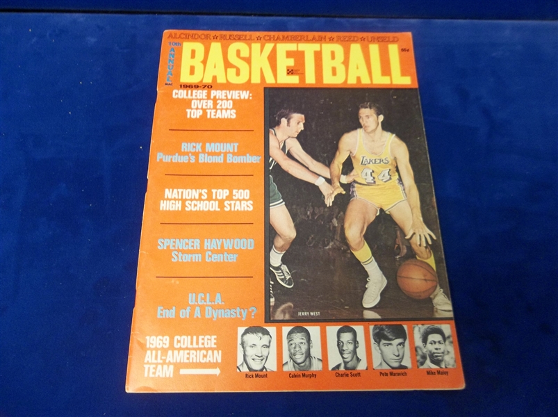 1969-70 10th Annual Basketball- Jerry West IA/ C. Murphy/ P. Maravich Cover