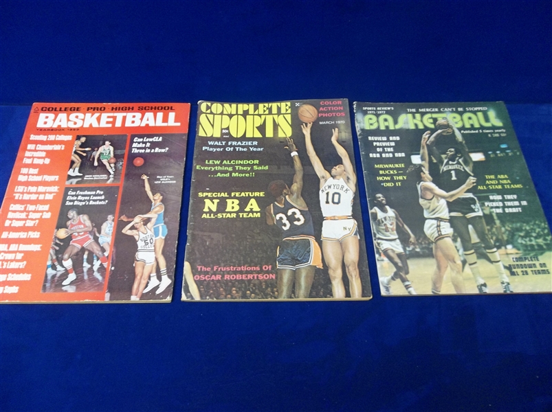 Three Diff. Basketball Magazines