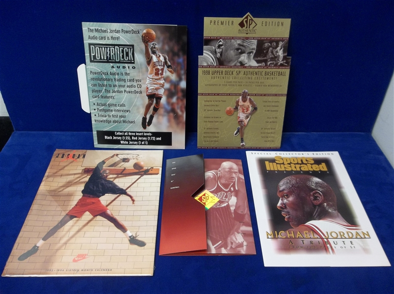 Five Diff. Michael Jordan Promotional/Display Items