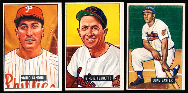 1951 Bowman Baseball- 3 Diff Hi#’s