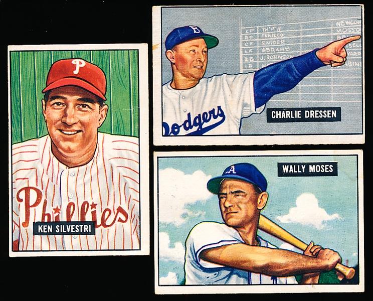 1951 Bowman Baseball- 3 Diff Hi#’s