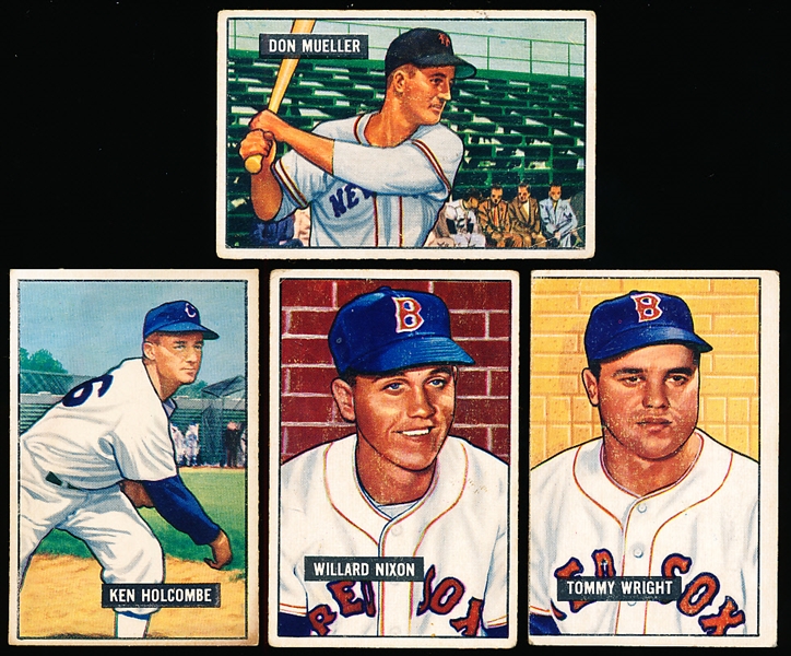 1951 Bowman Baseball- 4 Diff Hi#’s