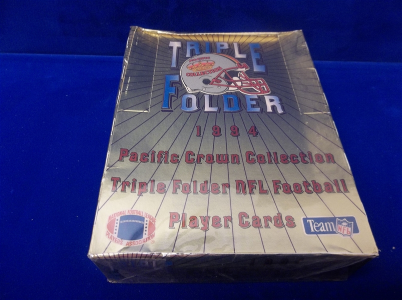 1994 Pacific Triple Folder Football- One Unopened Wax Box