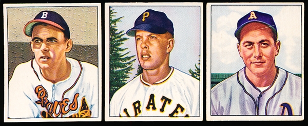 1950 Bowman Baseball- 3 Diff