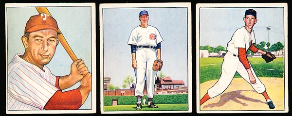 1950 Bowman Baseball- 3 Diff Low #’s