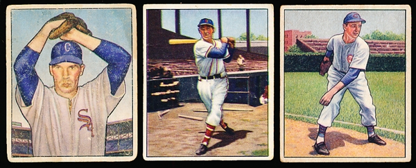 1950 Bowman Baseball- 3 Diff Low #’s