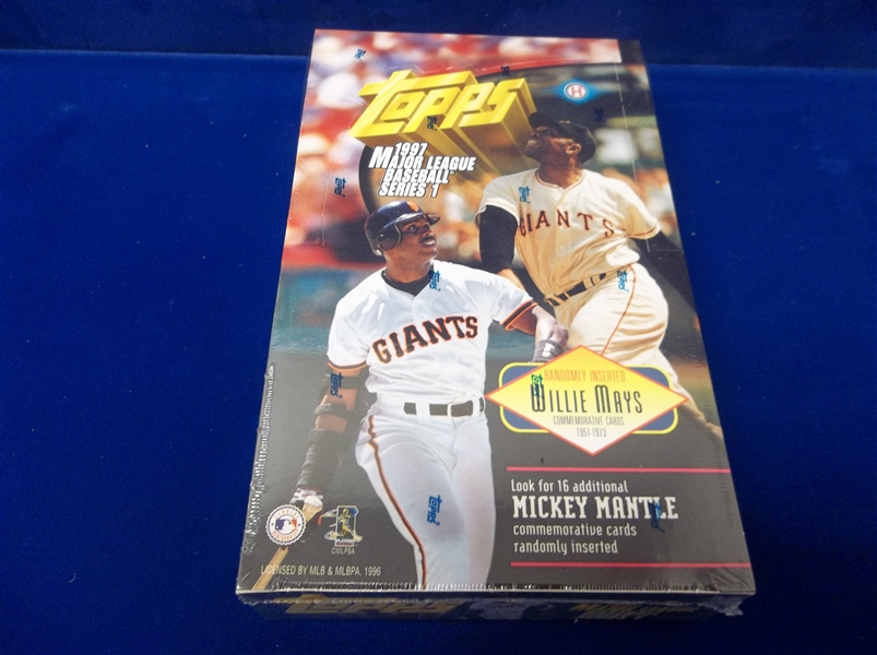 1997 Topps Bsbl.- 1 Factory Sealed Unopened Series 1 Hobby Box