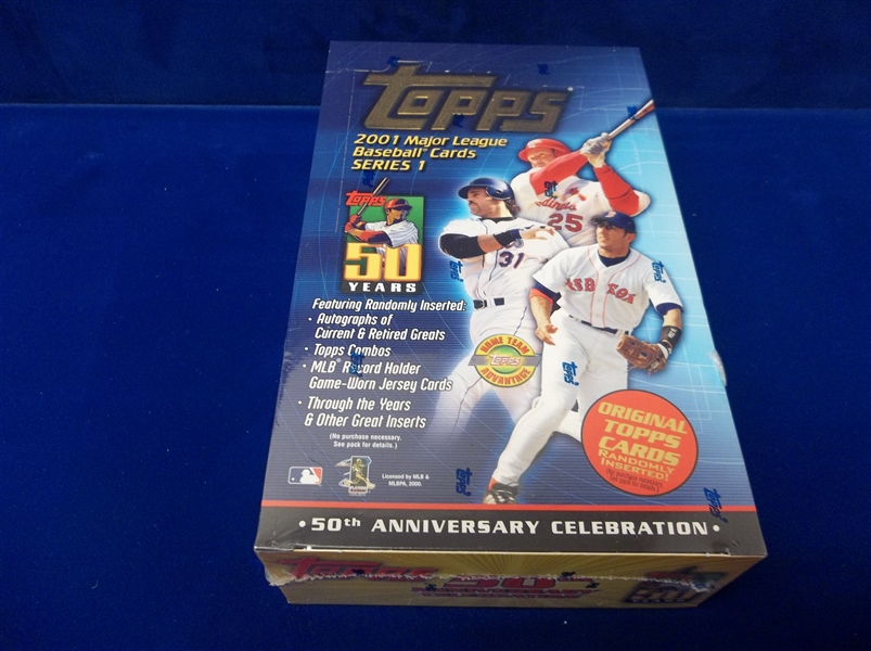 2001 Topps Bsbl.- 1 Factory Sealed Unopened Series 1 Home Team Advantage Box