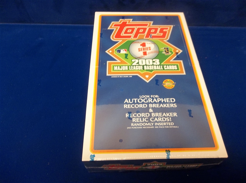 2003 Topps Bsbl.- 1 Factory Sealed Unopened Series 1 Home Team Advantage Box