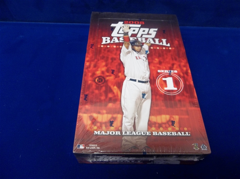 2008 Topps Bsbl.- 1 Factory Sealed Unopened Series 1 Hobby Box