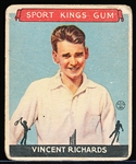 1933 Sport Kings Gum Tennis #23 Vincent Richards