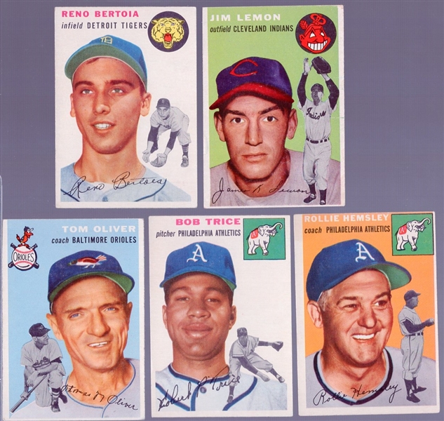 1954 Topps Bb- 5 Diff