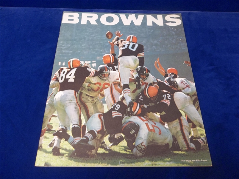 1965? Cleveland Browns Approx. 14” x 17” Photo Yearbook