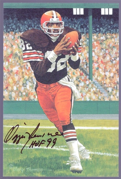 Autographed 1999 Goal Line Art Ftbl. #197 Ozzie Newsome, Browns