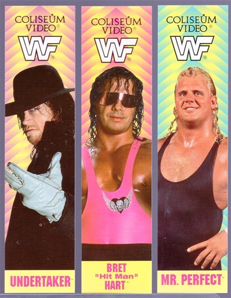 1993 TitanSports Coliseum Video WWF Superstars Bookmarks- 8 Complete Sets of 6