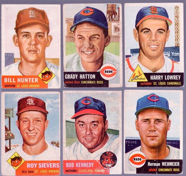 1953 Topps Bb- 6 Diff