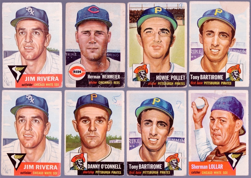 1953 Topps Bb- 8 Cards.