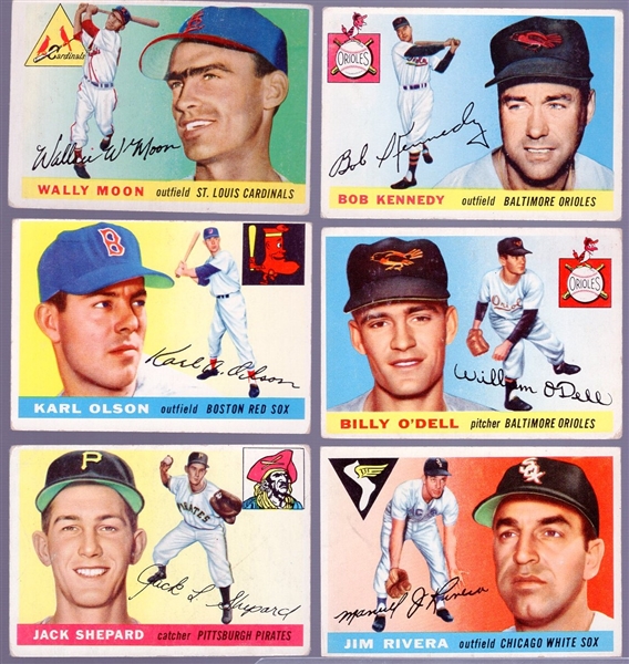 1955 Topps Bb- 13 cards