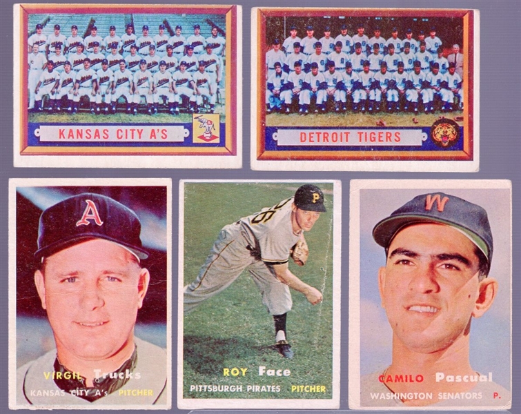 1957 Topps Bb- 5 Diff