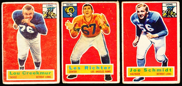 1956 Topps Football- 3 Diff