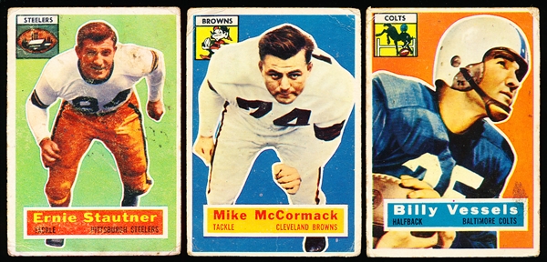 1956 Topps Football- 3 Diff