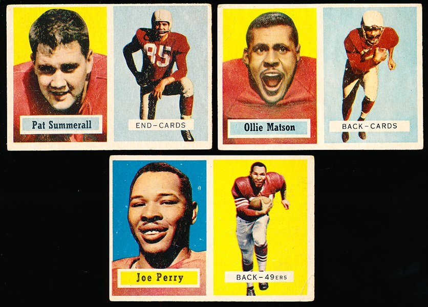 1957 Topps Fb- 3 Diff