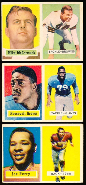 1957 Topps Fb- 3 Diff