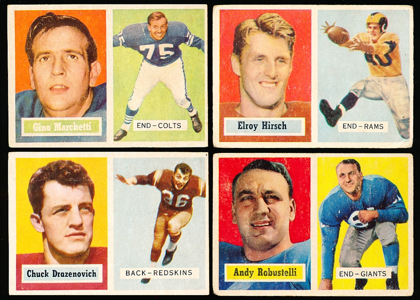 1957 Topps Fb- 4 Diff