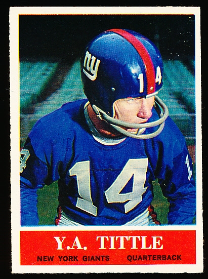 1964 Philly Fb- #124 Y.A. Tittle, Giants