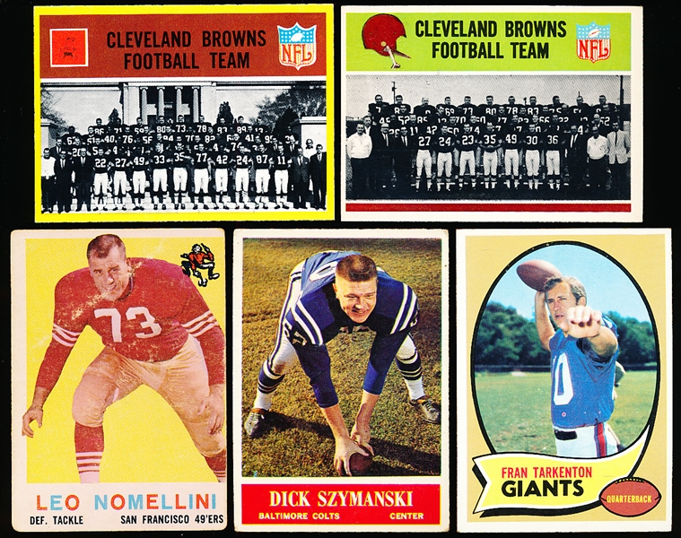 Five Football Cards