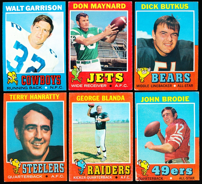 1971 Topps Fb- 6 Diff