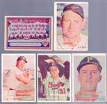 1957 Topps Bb- 5 Diff