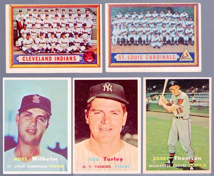 1957 Topps Bb- 5 Diff