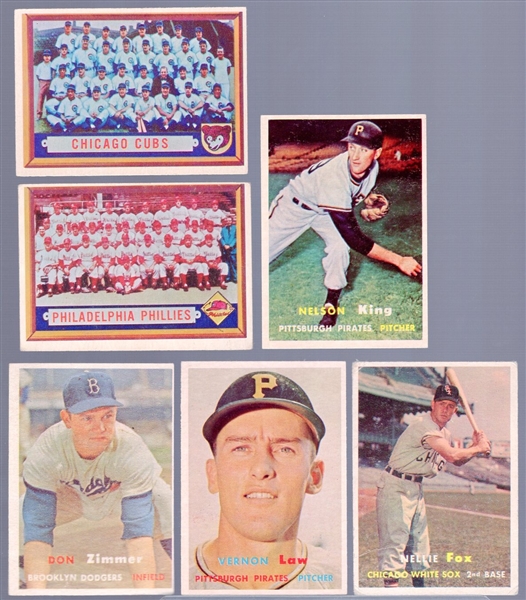 1957 Topps Bb- 6 Diff